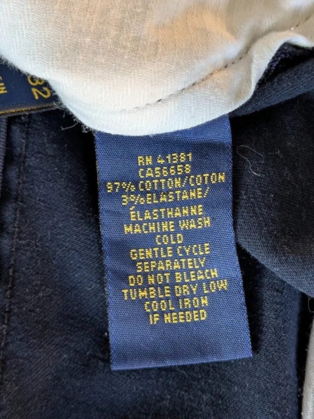 Polo Ralph Lauren Navy Chino Pants Size 35/32 RN41381